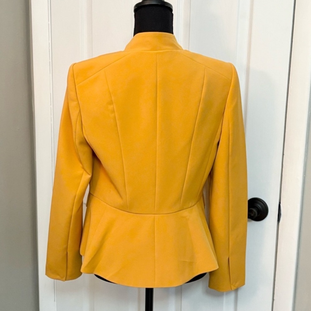 White House Black Market Mustard Blazer - Picture 2 of 2